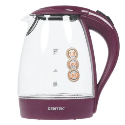 Лот: 8891811. Фото: 1. Чайник CENTEK CT-0042 фиолетовый. Кухонная