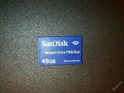 Лот: 113682. Фото: 1. Memory Stick Pro Duo 8Gb карта... USB-флеш карты