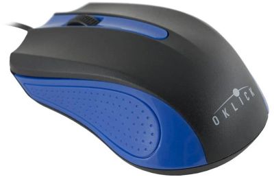 Лот: 8928662. Фото: 1. Мышь Oklick 225M USB черно-синяя... Клавиатуры и мыши