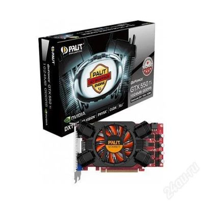 Лот: 2631240. Фото: 1. Palit GeForce GTX 550 Ti. Видеокарты