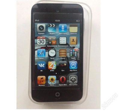 Лот: 2224302. Фото: 1. iPod Touch 4 , полный комплект... Плееры