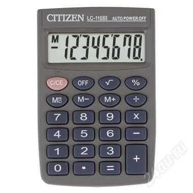 Лот: 1643552. Фото: 1. Калькулятор CITIZEN LC-110 III... Планшеты