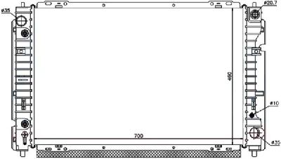Лот: 3729217. Фото: 1. Радиатор mazda tribute/ford escape... Двигатель и элементы двигателя