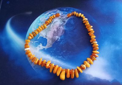 Лот: 25742495. Фото: 1. Ожерелье (колье) из С.С.С.Р. Желток... Колье