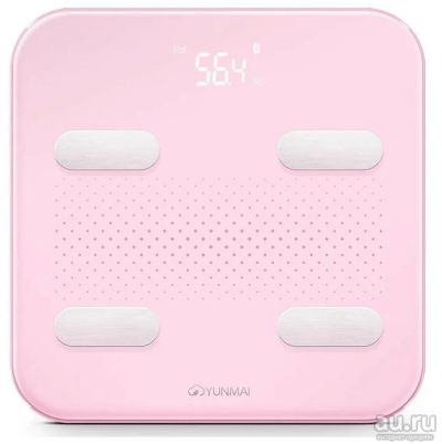 Лот: 18085680. Фото: 1. Умные весы Xiaomi Yunmai S Pink... Весы напольные