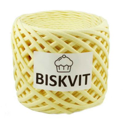 Лот: 12677191. Фото: 1. Трикотажная пряжа Biskvit Экрю. Ткани, нитки, пряжа
