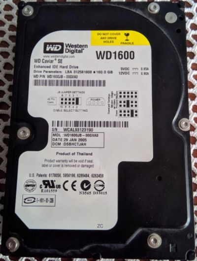 Лот: 11070938. Фото: 1. WD Caviar, Second Edition 160GB... Жёсткие диски (HDD)