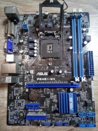 Лот: 10920738. Фото: 1. Материнская плата ASUS P8H61-MX... Материнские платы