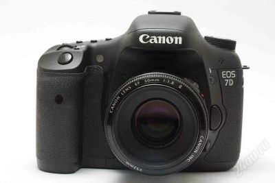 Лот: 2532254. Фото: 1. Canon 7D + canon 50 1.8. Цифровые зеркальные