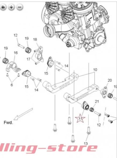 Лот: 11975659. Фото: 1. Подушка двигателя опора OEM Polaris... Запчасти