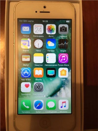 Лот: 10498756. Фото: 1. Iphone 5 восстановленный оригинал... Смартфоны