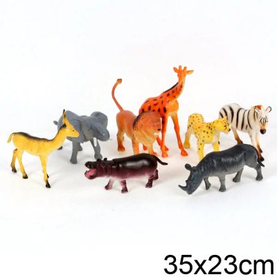 Лот: 3010539. Фото: 1. абор фигурок 15см ДИКИЕ ЖИВОТНЫЕ... Конструкторы