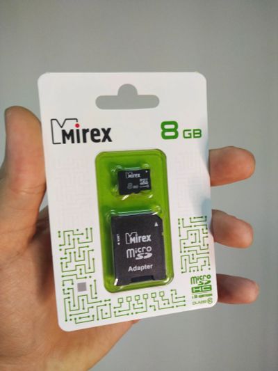 Лот: 19569446. Фото: 1. карта памяти microsd 8gb mirex... Карты памяти