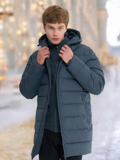 Лот: 24283212. Фото: 1. Пуховик мужской Demix, Зеленый. Легкие куртки, толстовки