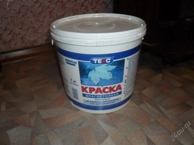 Лот: 1861793. Фото: 1. краска влагостойкая кч бел. Краски, лаки, растворитель
