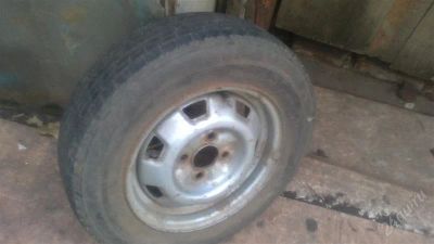 Лот: 2860980. Фото: 1. штамповка Nissan R13 4/100 1 шт. Шины на дисках