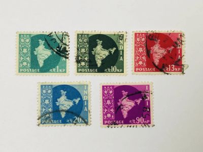 Лот: 23963872. Фото: 1. Карта Индии. Неполная серия. Другое... Марки