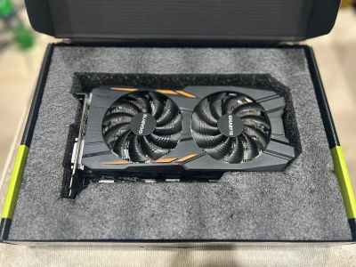 Лот: 24958406. Фото: 1. Видеокарта gtx 1050 ti 4gb gigabyte. Видеокарты