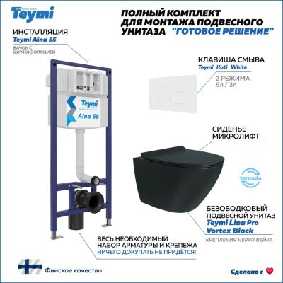 Лот: 25313202. Фото: 1. Комплект унитаза с инсталляцией... Унитазы, биде