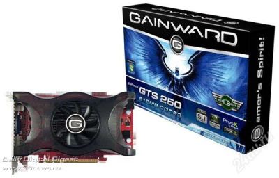 Лот: 2581820. Фото: 1. Gainward gts 250 512mb. Видеокарты