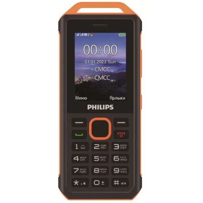 Лот: 22221044. Фото: 1. Телефон Philips Xenium E2317 Желто-черный. Кнопочные мобильные телефоны