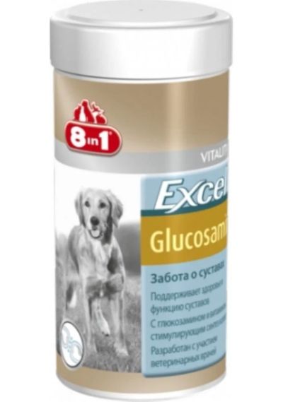 Лот: 7073398. Фото: 1. Витамины 8in1 Excel Glucosamine... Косметика для животных