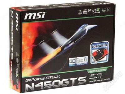 Лот: 1018452. Фото: 1. MSI GeForce GTS 450 1024MB DDR5... Видеокарты