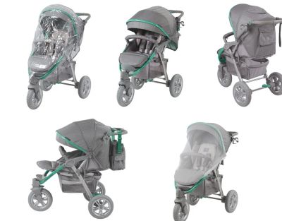 Лот: 11083143. Фото: 1. Коляска 0+ Happy baby neon sport. Коляски