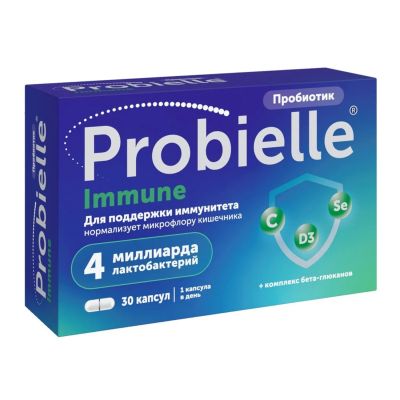 Лот: 23988958. Фото: 1. Пробиэль иммуно капс. №30. Народная медицина, БАДы