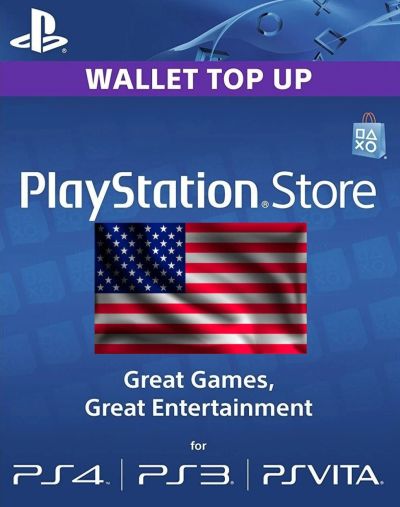 Лот: 19056682. Фото: 1. Карта пополнения кошелька PS Store... Игры для консолей