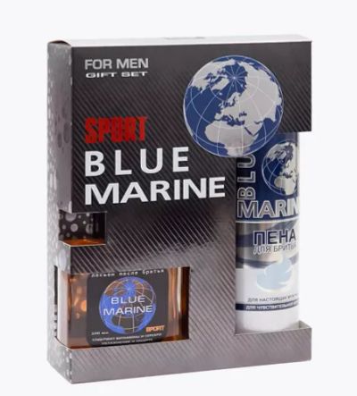 Лот: 21135165. Фото: 1. Набор подарочный Blue Marine Sport. Уход за волосами 