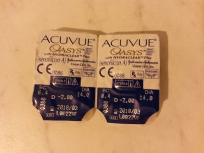 Лот: 6407185. Фото: 1. Контактные линзы Acuvue Oasys... Контактные линзы