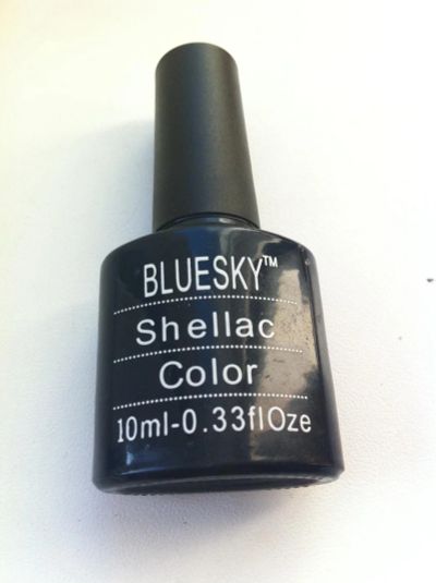 Лот: 8168710. Фото: 1. Шеллак shellac bluesky темно серый... Лак для ногтей