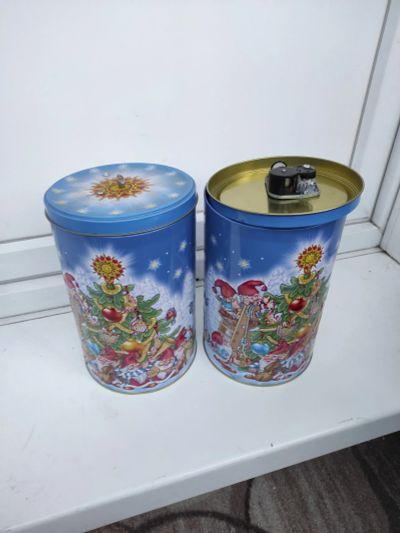 Лот: 25378890. Фото: 1. Жестяная ёмкость 2,5л . Корзины, контейнеры
