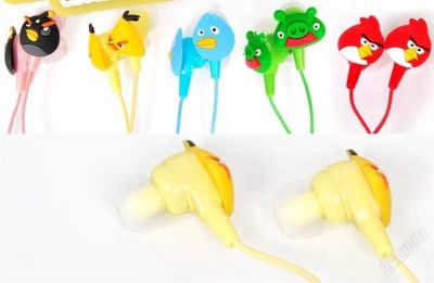 Лот: 1385166. Фото: 1. Эпические наушники Angry Birds... Наушники, гарнитуры