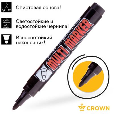 Лот: 20034257. Фото: 1. Маркер перманентный CROWN ""Multi... Ручки, карандаши, маркеры