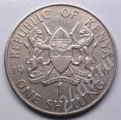 Лот: 199427. Фото: 1. Кения. 1 шиллинг 1966г. Африка