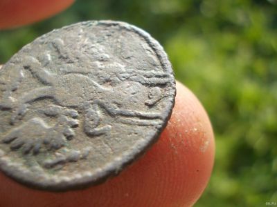 Лот: 14585439. Фото: 1. Чрезвычайно редкая монета-Полушка... Россия до 1917 года