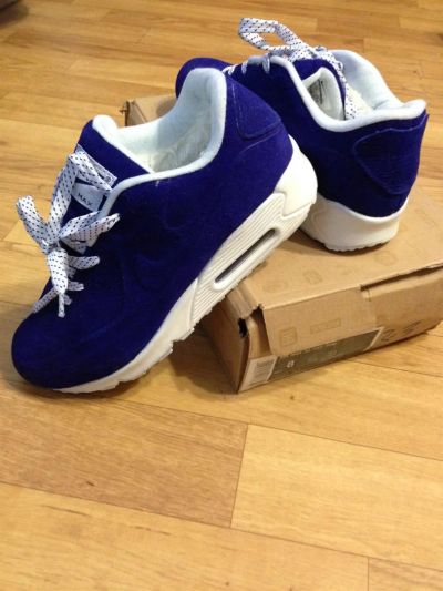 Лот: 3368672. Фото: 1. Кроссовки Nike Синие 42-43 размер. Кеды, кроссовки, слипоны