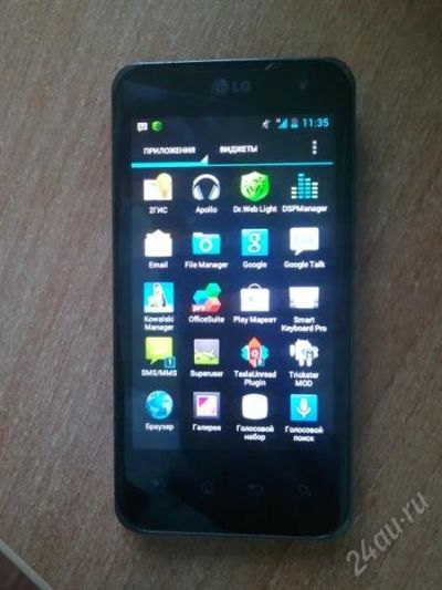 Лот: 2551444. Фото: 1. LG Optimus 2X P990 Black. Смартфоны