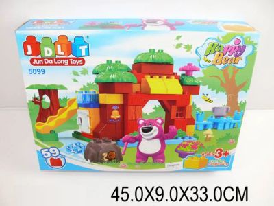 Лот: 4129541. Фото: 1. Конструктор блочный 59 дет. Конструкторы