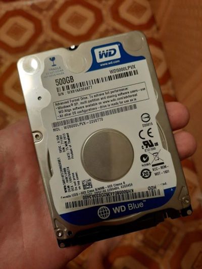 Лот: 16719566. Фото: 1. WD blue 500GB 2.5 жесткий диск. Жёсткие диски (HDD)