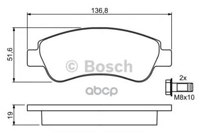 Лот: 14082115. Фото: 1. Колодки тормозные дисковые Bosch... Другое (автозапчасти)