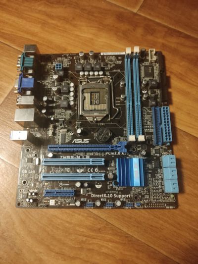 Лот: 22637217. Фото: 1. Материнская плата сокет 1156 asus... Материнские платы