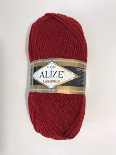 Лот: 15641518. Фото: 1. Пряжа Alize Lanagold 49% шерсть... Ткани, нитки, пряжа