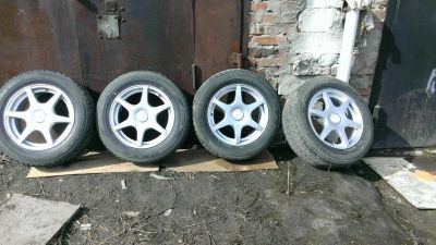 Лот: 6122066. Фото: 1. Продам японские диски с резиной... Шины на дисках