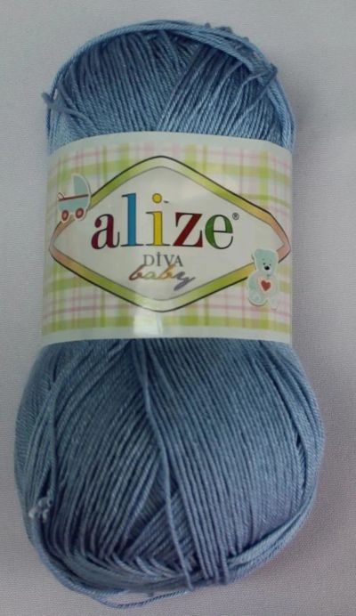 Лот: 11167503. Фото: 1. Пряжа Alize Diva Baby цв-112 100г-350м... Ткани, нитки, пряжа