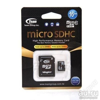 Лот: 13024204. Фото: 1. Новая карта памяти MicroSd 16Gb... Карты памяти