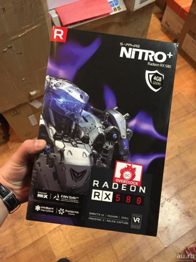 Лот: 11009647. Фото: 1. Видеокарта Sapphire RX 580 NITRO... Видеокарты