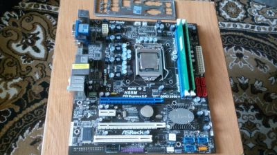 Лот: 9052129. Фото: 1. ASRock H55M LGA1156 + CPU Intel... Материнские платы